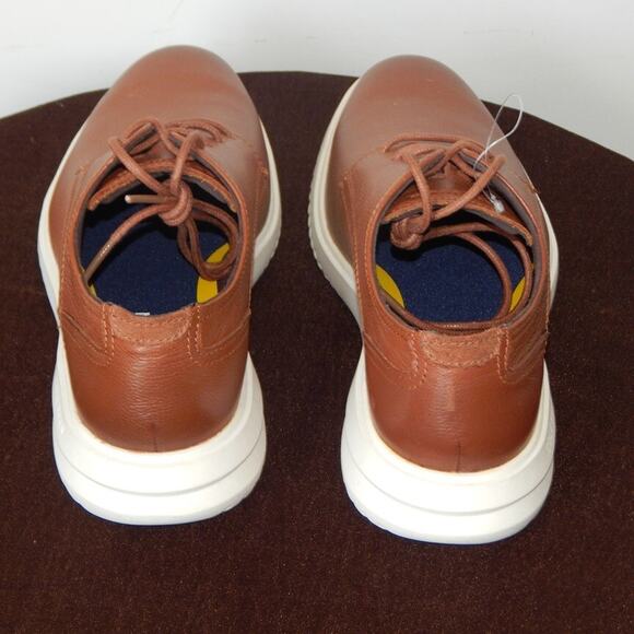NEW Men's Cole Haan Grand Plus Modern Craft British Tan C36935 LACE-Up Shoes 8½ - Picture 4 of 7